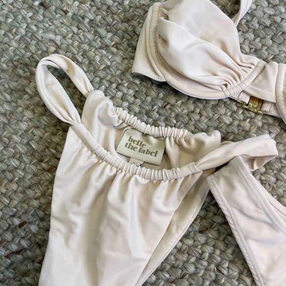 BELLE THE LABEL ORACLE TOP / BARE BOTTOMS Size Small/Medium CREAM - Picture 6 of 14